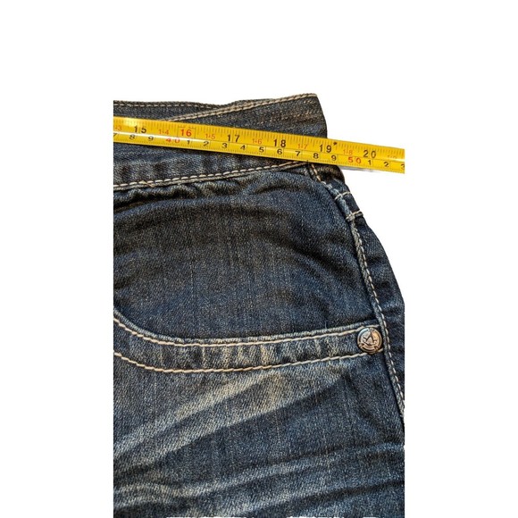 Vintage Y2K Ablanche Embroidered Wings Blue Jeans 40x34 (38x33) Deadstock NWT - Picture 9 of 11